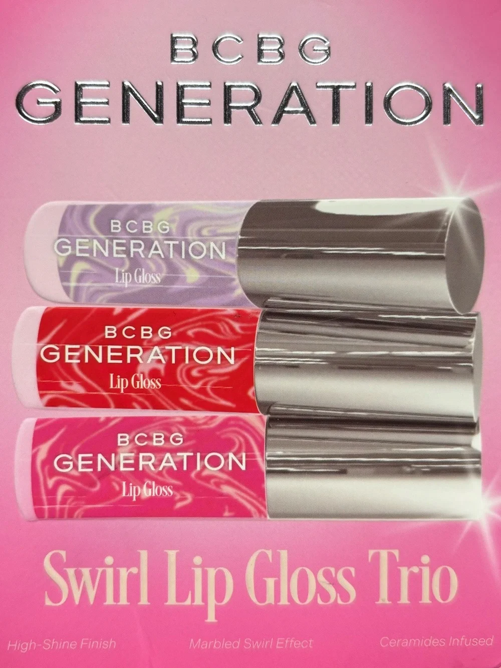 BCBGeneration Swirl Lip Gloss Trio - Pink Shades